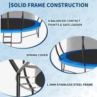 12ft Outdoor Trampoline Kids Adults Enclosure Net Ladder Rustproof Thick Mat Pro