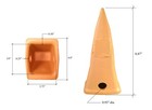 4 Heavy Duty Long Tip Excavator loader Bucket Teeth  Fits Cat J300  9n-4302