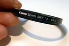 Canon 52mm Filter 1-a Skylight Sky 1x For 50mm F1 8 Nfd - Eom Made In Usa