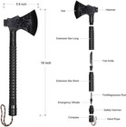 Survival Camping Axe  Folding Tactical Axe Hatchet With Hammer  Nylon Sheath For