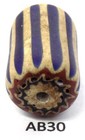 Nice Old Striped Antique Venetian Chevron Trade Bead African  Ab30  Bg 64