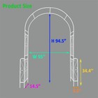 Metal Garden Arch For Outdoor Indoor Wedding Arbor Plant Climbing Trellis
