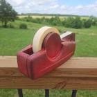 Vintage Retro Metal Tape Dispenser   