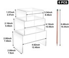 2 Sets Acrylic Display Risers 3  4  5   Clear Product Stand cupcakes Holder D   