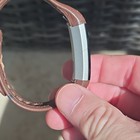 Fitbit Alta Activity Tracker Wrist Wear Brown silver W  Charging Cable 