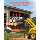 Uimoso Skid Steer Pallet Frame Hitch Receiver   Spear Sleeves  4000 Lbs Capacity