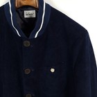 Luis Trenker Corduroy Janker Mens Size 54 Blue Cotton Traditional Jacket Lusandro