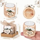 Retisee Wedding Candle Favors For Guests Bridal Shower Wood Memorial Tealight