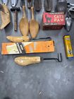 Vintage Cast Iron Cobbler Stand Shoe Shine Stretcher Forms Molds Warranted Misc 