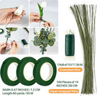Flower Arrangement Supplies For Diy Floral Tape And Floral Wire Kit With Boutonn