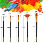 12 Pcs Paint Brushes Sets background Blender Paint Brushes Painting Knife fan