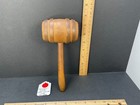  cg-701  Vintage Wooden Judge s Gavel 1940 - Signed      Rare     Unique    