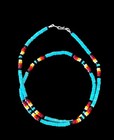 Native American Turquoise Heishi Necklace