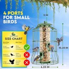 Squirrel Proof Bird Feeders For Outdoors Hanging  metal Green  Bird Feeder Wi   