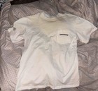 Chrome Hearts Multi Color Cemetery Cross White Tee Large