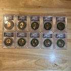 Lot Of Ten  10  Pcgs Gem Bu Molon Labe Spartan Warrior 1 Oz 999 Fine Copper Rd
