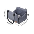 Small Medium Dog Car Seat Waterproof Dog Travel Booster Seat Safety Detachable