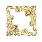 Craftbuddyus 10pcs 42mm Gold Metal Book Album Decor Carved Corner Protectors
