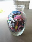 Childs Kids Jewelry Keychains Trinkets Toys Mystery Jar 1 Pound 3 Ounce Lot
