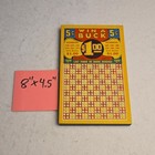 Vintage Win A Buck 5    1 00 Trade Stimulator Punchboard Punch Board Form 437