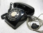 Vint  1960 s Bell System Rotary Dial Black Desk Telephone Phone western Electric