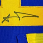 Framed Autographed signed Aaron Donald 35x39 La Retro Blue Jersey Jsa Coa
