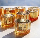 Tea Lights Candle Holders Gold Votive 12 Piece Weddings Parties Event Decor