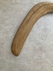 Vtg Handcrafted Australian Boomerang Natural Wood Sleek V Shape Design Returning
