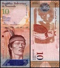 Venezuela 10 Bolivar Fuerte  2009  P-90b  Unc X 10 Pcs