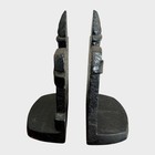 Vintage Michigan Tech Engineering   Science University Cast Iron Bookends
