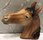 Vintage Horse Head Ceramic Wall Hanging Plaque 5   3d Raised