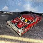 Vintage 1950s Tin Litho Friction Made In Japan Red Car Family