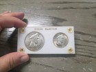Lot Of 2 Coins  1947-s Philippines 1 Peso   50 Centavos Silver Macarthur Coins