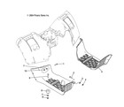 Polaris Footwell  Right Side  Gloss  For Atv Models  Genuine Oem - 5434792-070