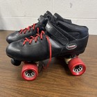 Vintage Riedell Carrera Speed Skates Mens Size 14 Po   17879 Red Black