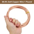 99 9  Soft Copper Wire  8 Gauge 3 2 Mm Diameter 52 Feet 16m 1 Pound