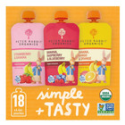 Peter Rabbit Organics Fruit Flavors Variety Pack 4 Oz  Squeezable Pouches  pack 