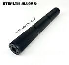 Stealth Alloy 9  5 8 x24 Muzzle Brake Extension Tube For Aeg Gbb W Blk Heatcover