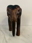 Vintage Wood Carved Elephant India Dressed Statue Sculpture 