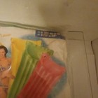 Nip 2006 The Wet Set 72x27 Glossy Mat Pool Float Green Vintage