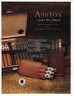 Aurora ashton Cigars 2-sided Magazine Print Ad  1997