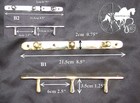 Horse Carriage Shaft Stops Tugs  Fittings 2 Styles Brass Or White Metal 