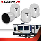 4pc Push Through Center Caps  Fit For 3 18  Rims Center Bore Trailer Rim