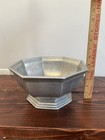 Rare Vintage Oneida Cambridge Colonial Pewter Queen Anne Large Fruit Bowl Dish
