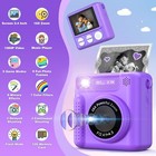Vatos Kids Instant Print Camera 2 4 Inch 1080p Hd Video Digital Camera For Kids
