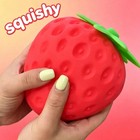 Sunny Days Jumbo Squeezy Strawberry Squishy Toy Stress Relief Sensory Fun