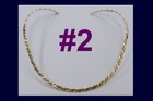 Choker Silver Gold Plated Open Collar Necklace Neckwire Pendant Fashion Jewelry