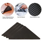 8pcs Reusable Adhesive Rug Grippers For Hardwood Tile Floors   Area Rug Stickers