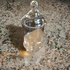 Vintage Clear Glass Apothecary Jar With Lid