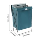 Foldable Laundry Hamper X-frame Laundry Basket  Dirty Clothes Basket W lid